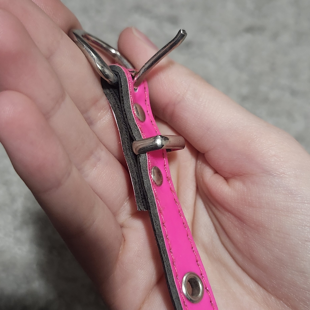 Pink Leather Women's Belt